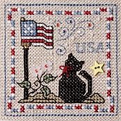The Sweetheart Tree - Teenie Tweenie 187 Itty Bitty Patriotic Kitty THUMBNAIL