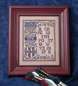 picture of The Sweetheart Tree - The Patriotic Heart Trio Sampler cross stitch THUMBNAIL