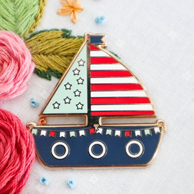 Flamingo Toes Needle Minder - Summer Sailboat MAIN