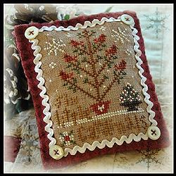 Little House Needleworks - 2012 Ornament #6 - Six Little Cardinals MAIN