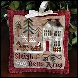 Little House Needleworks - 2012 Ornament #4 - Sleigh Bells Ring MAIN