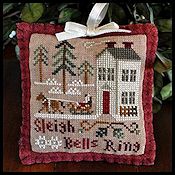 Little House Needleworks - 2012 Ornament #4 - Sleigh Bells Ring THUMBNAIL