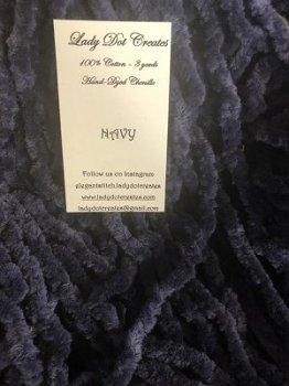 Lady Dot Creates - Chenille - Navy MAIN