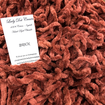 Lady Dot Creates - Chenille - Brick MAIN