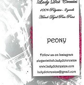 Lady Dot Creates - Mini Pom Pom - Peony THUMBNAIL