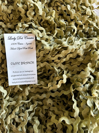 Lady Dot Creates - Rick Rack 1/2" - Olive Branch MAIN