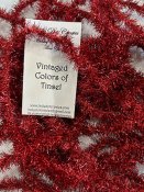 Lady Dot Creates - Vintage Tinsel - Dance Shoe Red THUMBNAIL