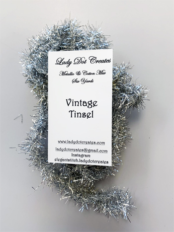 Lady Dot Creates - Vintage Tinsel - Silver MAIN