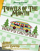 Towels of the Month - August Happy Campers THUMBNAIL