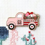 Flamingo Toes Needle Minder - Valentine's Vintage Truck THUMBNAIL