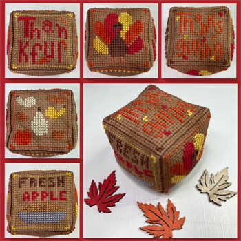Ladybug Stitches - Small Cube Series - Thanksgiving MAIN