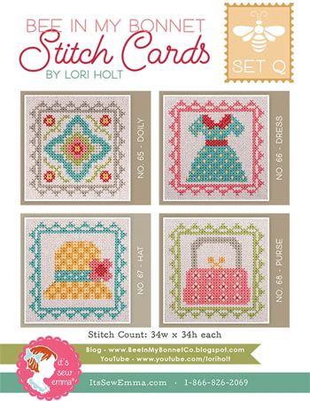 Bee In My Bonnet - Stitch Cards Set Q MAIN