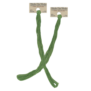 Weeks Dye Works Overdyed Floss 2171 Emerald - 2 Skeins MAIN