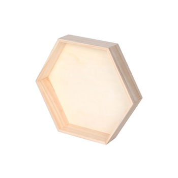 Hexagon Wooden Tray - Small MAIN