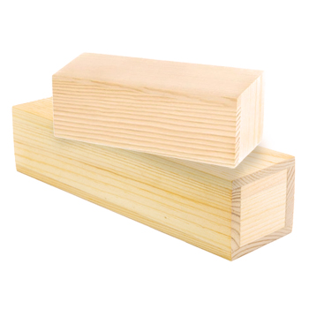 Raw Wood Stacking Blocks (Set of 2) MAIN
