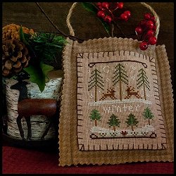 Little House Needleworks - 2011 Ornament #11 - Winter Forest MAIN