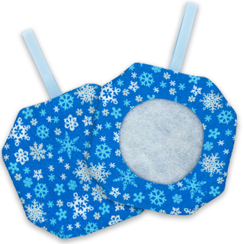 Octagonal Prefinished Christmas Ornament - Blue Print MAIN