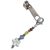 Pretty Posy Zipper Pull THUMBNAIL