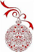 Alessandra Adelaide Needleworks - Cardinal Christmas Ball THUMBNAIL