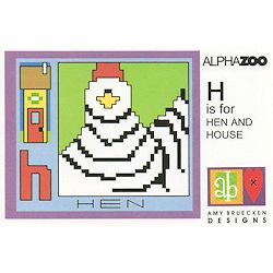 Amy Bruecken Designs - Alphazoo - Letter H MAIN