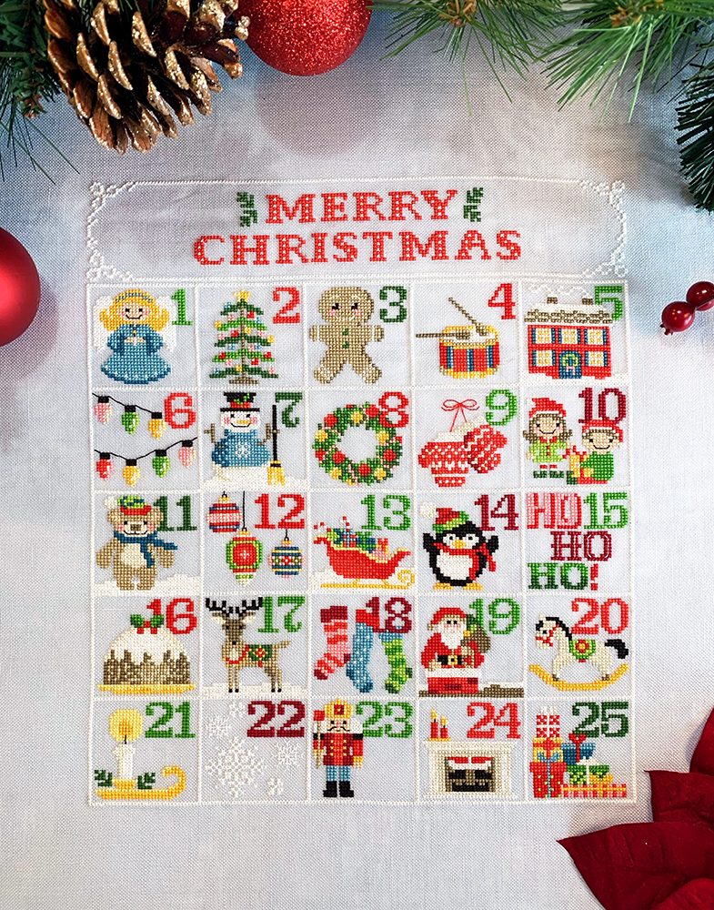 tiny modernist cross stitch christmas calendar cross stitch mini motifs