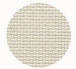 Color swatch of 16ct white chocolate Aida cross stitch fabric MAIN