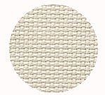 Color swatch of 16ct white chocolate Aida cross stitch fabric THUMBNAIL