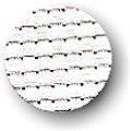 Color swatch showing 6 ct white Aida cross stitch fabric MAIN