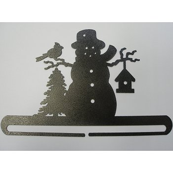Fabric Holder - 12" Frosty Snowman (Charcoal) MAIN