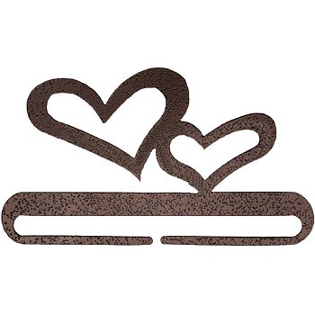 Fabric Holder - 6" Double Heart (Copper) MAIN