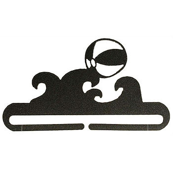 Fabric Holder - 6" Beach Ball (Charcoal) MAIN