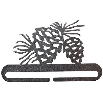 Fabric Holder - 6" Pine Cone (Charcoal) MAIN