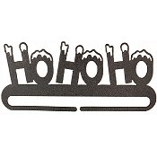 Fabric Holder - 9" Ho Ho Ho Split Bottom THUMBNAIL