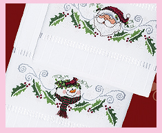 Santa & Snowman Towels
