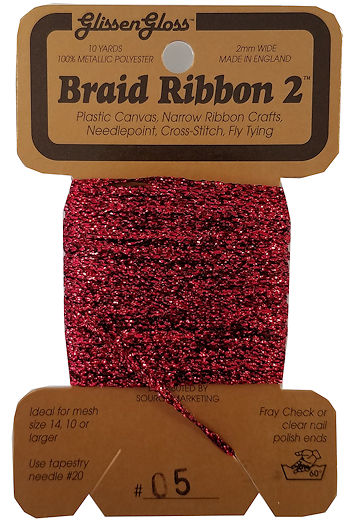 Braid Ribbon #2 Red (05) THUMBNAIL