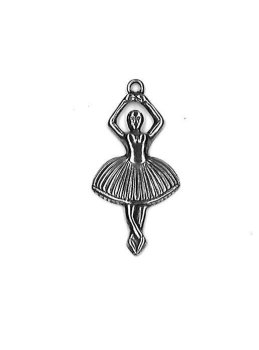 Charm - Ballerina Antique Silver MAIN