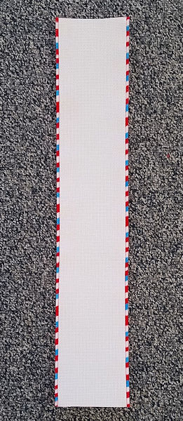 14ct White Banding w/ Red, White & Blue Trim (3-3/4" x 20") THUMBNAIL