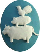 Kelmscott Designs Needle Minder - Barnyard Party MAIN