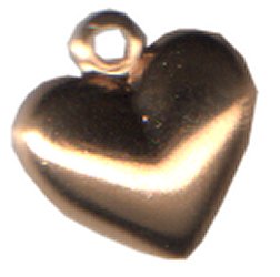 Charm - Puffy Heart Small Gold MAIN