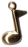 Charm Gold Music Note MAIN