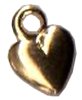 Charm - Puffy Heart Tiny Gold THUMBNAIL