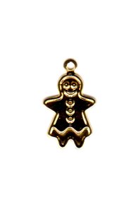 Charm Gold Gingerbread Girl MAIN