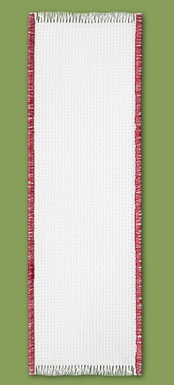 Bookmark - 14ct White w/ Red Trim MAIN