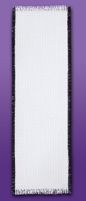 Bookmark - 14ct White w/ Black Solid Trim MAIN