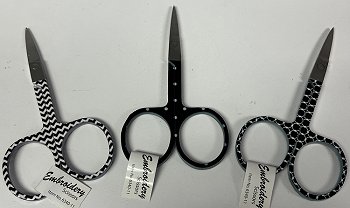 Black & White Embroidery Scissors (Assorted) MAIN