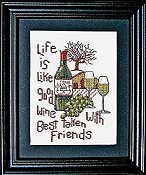 Bobbie G Designs - Good Wine Good Friends THUMBNAIL