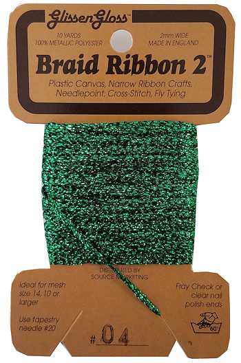 Braid Ribbon #2 Dark Green (04) THUMBNAIL