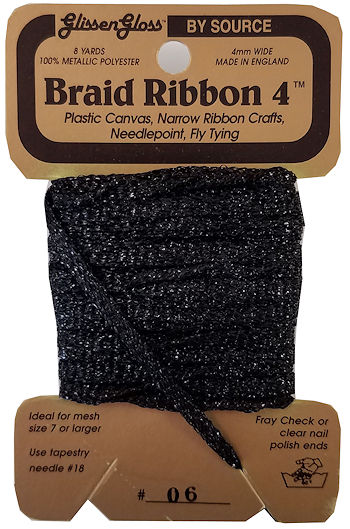 Braid Ribbon #4 Black (06) THUMBNAIL