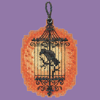 Mill Hill 2022 Autumn Harvest Beaded Cross Stitch Kit ~ Spooky Cage ~