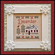 Country Cottage Needleworks - Cottage of the Month - December Cottage THUMBNAIL